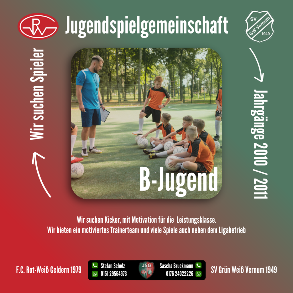 Wir suchen B-Jugend-Spieler