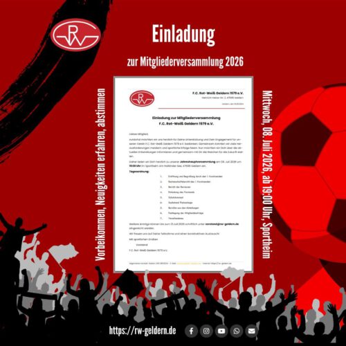 Einladung zur Mitgliederversammlung 2026
