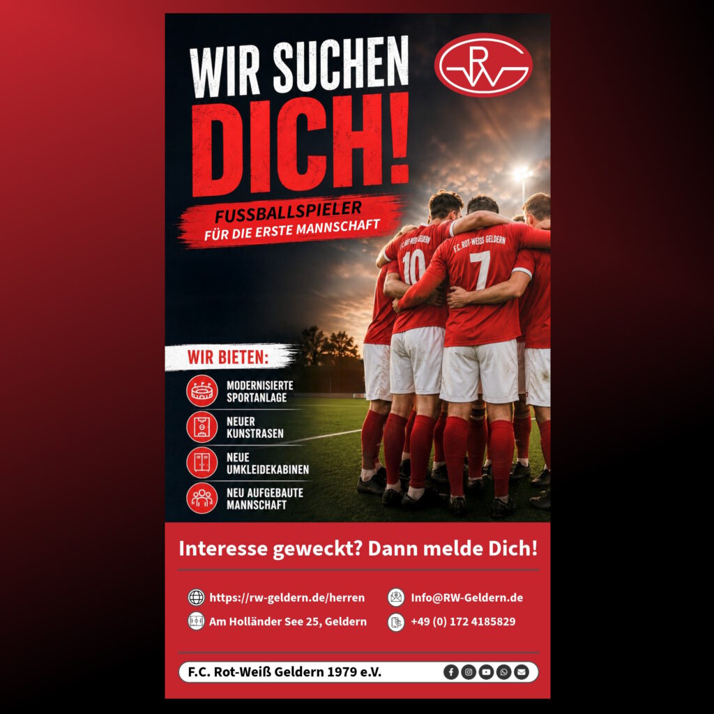 Wir suchen Spieler für unser Herrenteam