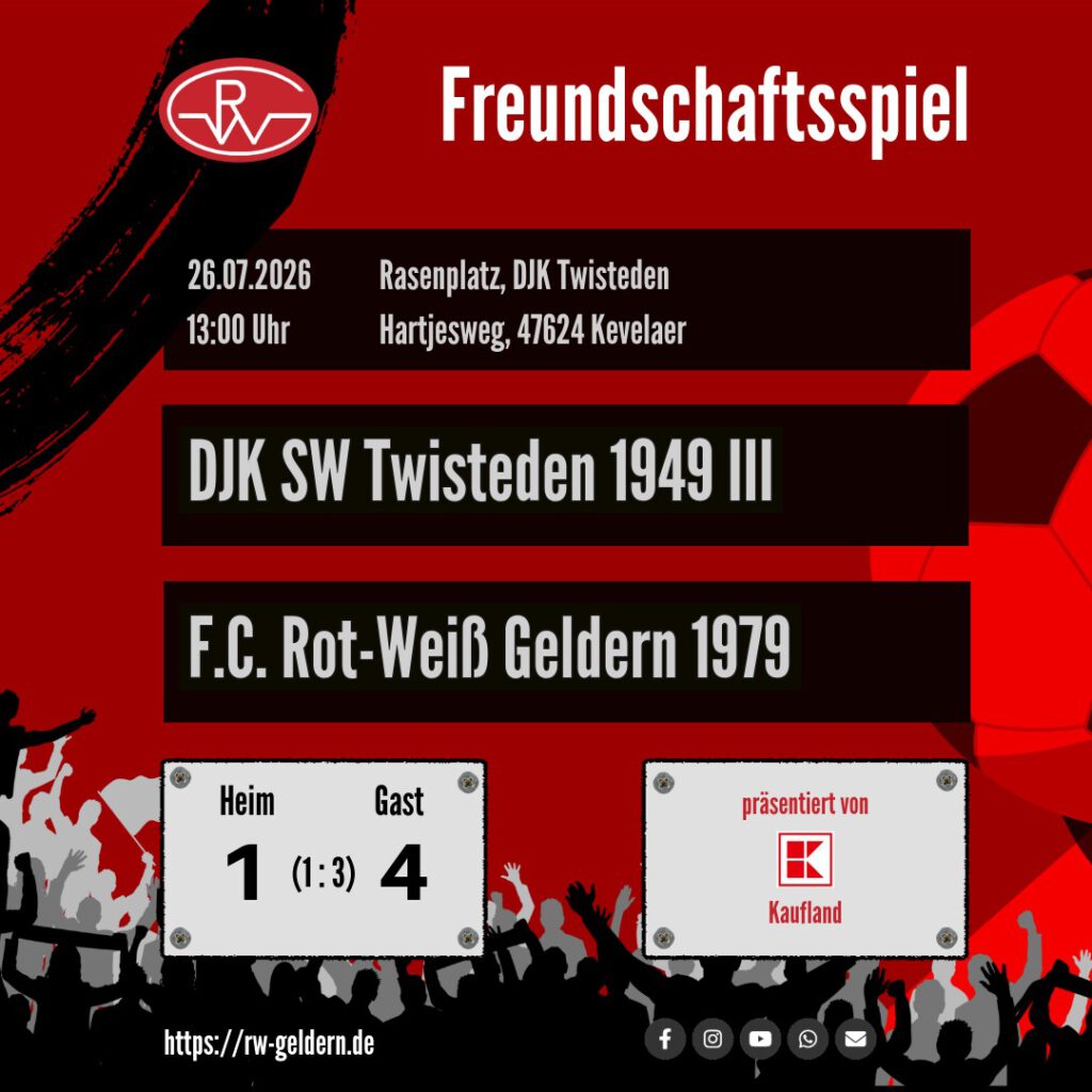 Freundschaftsspiel des Herrenteams gegen Twisteden